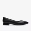 Women’s Natalyn Wish Black Leather Ballerina Flats