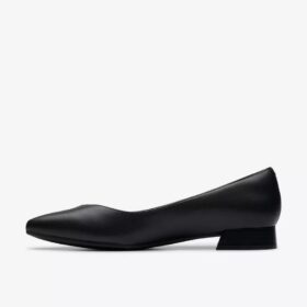 Women’s Natalyn Wish Black Leather Ballerina Flats
