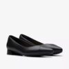 Women’s Natalyn Wish Black Leather Ballerina Flats