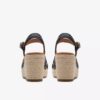Women’s Sabina Strap Black Leather Wedges Women’s Sabina Strap Black Leather Wedges