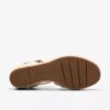 Women’s Sabina Strap Cream Leather Wedges Women’s Sabina Strap Cream Leather Wedges