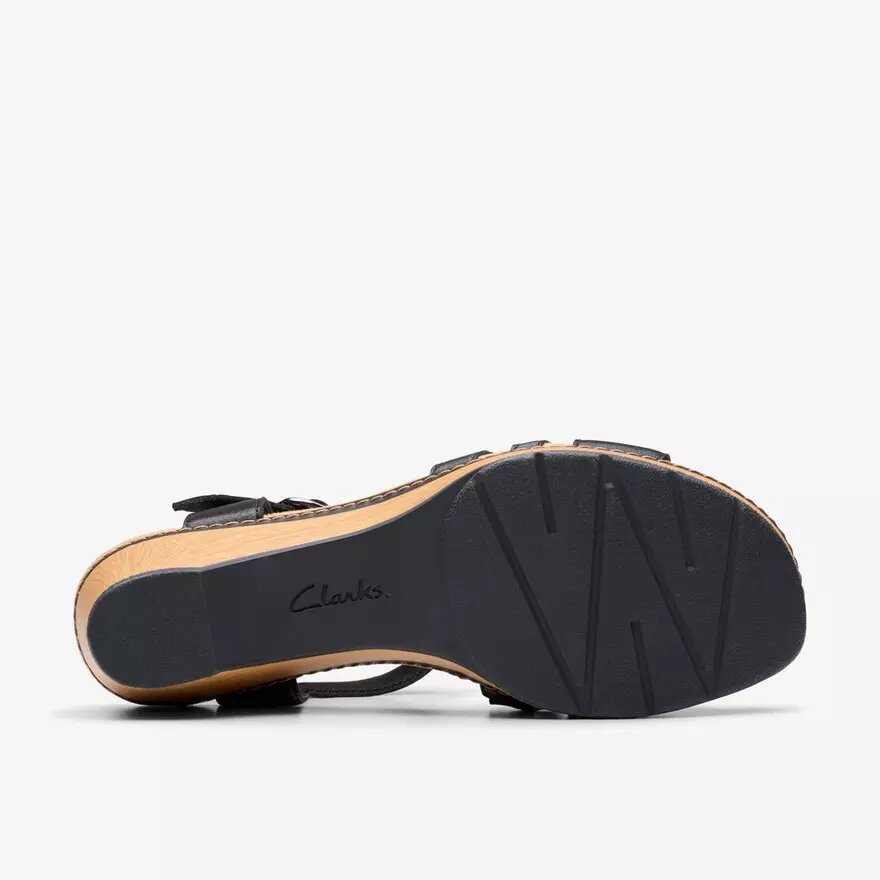 Women’s Seannah Madi Black Leather Wedges Women’s Seannah Madi Black Leather Wedges