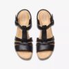 Women’s Seannah Madi Black Leather Wedges Women’s Seannah Madi Black Leather Wedges