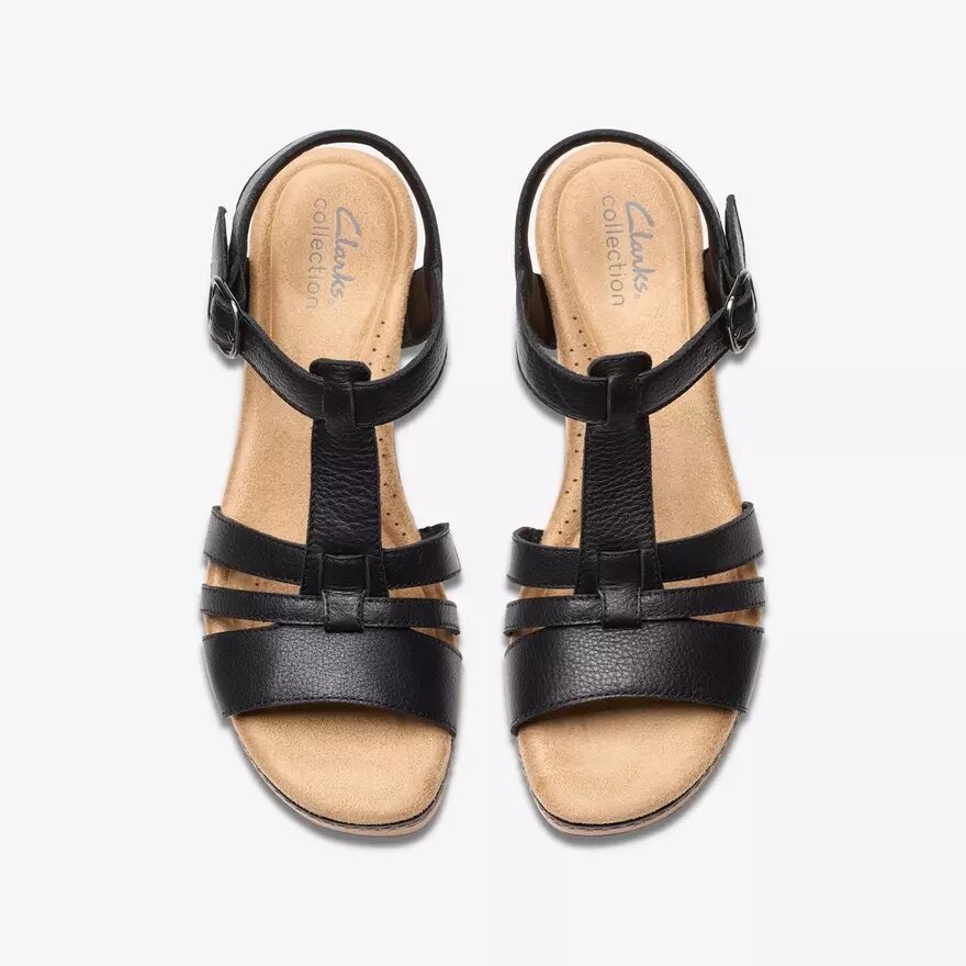 Women’s Seannah Madi Black Leather Wedges Women’s Seannah Madi Black Leather Wedges
