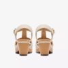 Women’s Seannah Madi Cream Leather Wedges