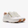 Women’s Tivoli Zip off White Leather Sneakers