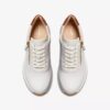 Women’s Tivoli Zip off White Leather Sneakers