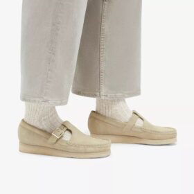 Women’s Wallabee T-Bar Maple Suede Moccasins
