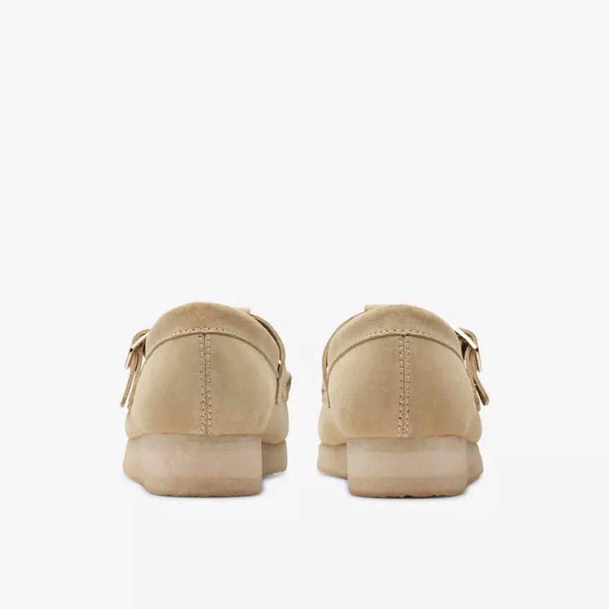 Women’s Wallabee T-Bar Maple Suede Moccasins Women’s Wallabee T-Bar Maple Suede Moccasins