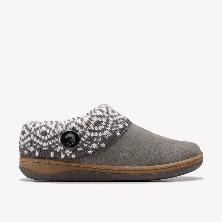 Women’s Willowdean Sweater Dark Grey Slippers Women’s Willowdean Sweater Dark Grey Slippers
