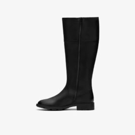 Womens Adalynn Hope Black Leather Knee High Boots Womens Adalynn Hope Black Leather Knee High Boots