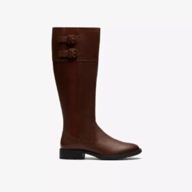 Womens Adalynn Hope British Tan Leather Knee High Boots Womens Adalynn Hope British Tan Leather Knee High Boots