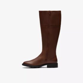 Womens Adalynn Hope British Tan Leather Knee High Boots Womens Adalynn Hope British Tan Leather Knee High Boots