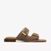 Womens Ariany Bay Animal Print Flat Sandals