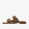 Womens Ariany Bay Animal Print Flat Sandals