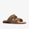 Womens Ariany Bay Animal Print Flat Sandals