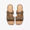 Womens Ariany Bay Animal Print Flat Sandals
