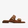 Womens Ariany Bay Tan Leather Flat Sandals Womens Ariany Bay Tan Leather Flat Sandals
