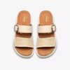 Womens Arwell Step Cream Leather Flat Sandals Womens Arwell Step Cream Leather Flat Sandals