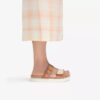 Womens Arwell Step Tan Leather Flat Sandals Womens Arwell Step Tan Leather Flat Sandals