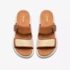 Womens Arwell Step Tan Leather Flat Sandals Womens Arwell Step Tan Leather Flat Sandals