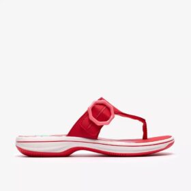 Womens Breeze Cove Poppy Red Flip Flop