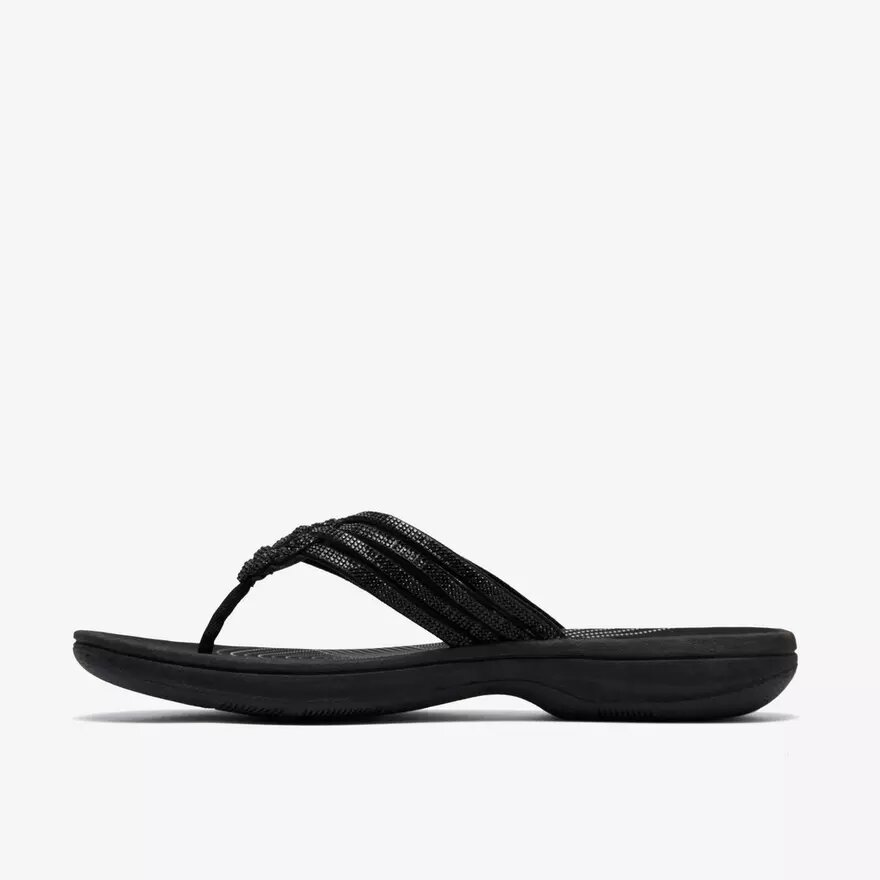 Womens Breeze Gem Black Flip Flop Womens Breeze Gem Black Flip Flop