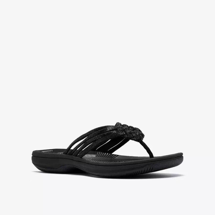 Womens Breeze Gem Black Flip Flop Womens Breeze Gem Black Flip Flop