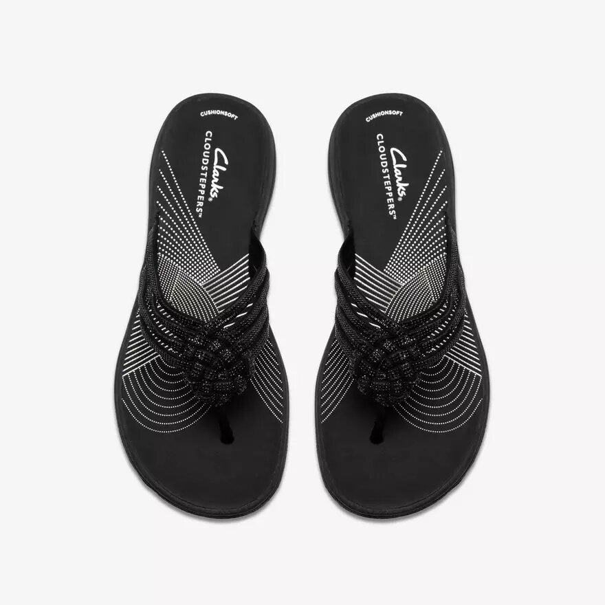 Womens Breeze Gem Black Flip Flop Womens Breeze Gem Black Flip Flop