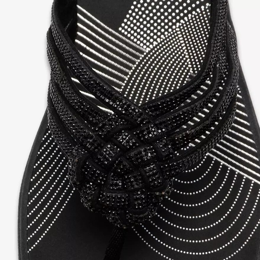 Womens Breeze Gem Black Flip Flop Womens Breeze Gem Black Flip Flop