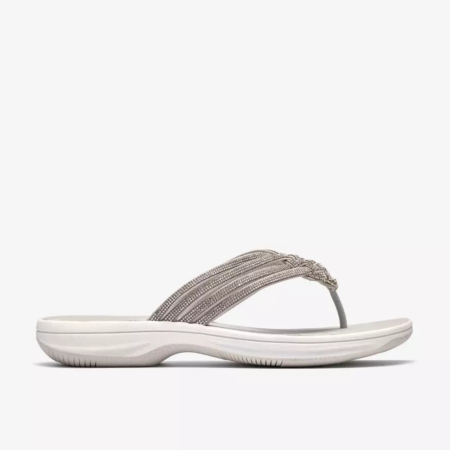 Womens Breeze Gem Silver Flip Flop Womens Breeze Gem Silver Flip Flop