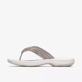 Womens Breeze Gem Silver Flip Flop
