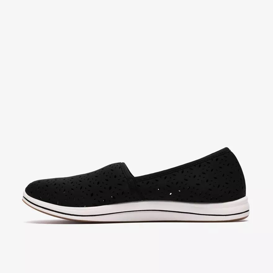Womens Breeze Lily Black Slip-Ons Womens Breeze Lily Black Slip-Ons