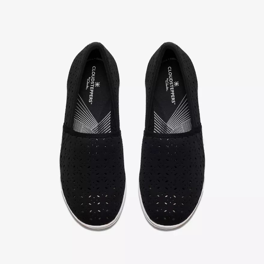 Womens Breeze Lily Black Slip-Ons Womens Breeze Lily Black Slip-Ons