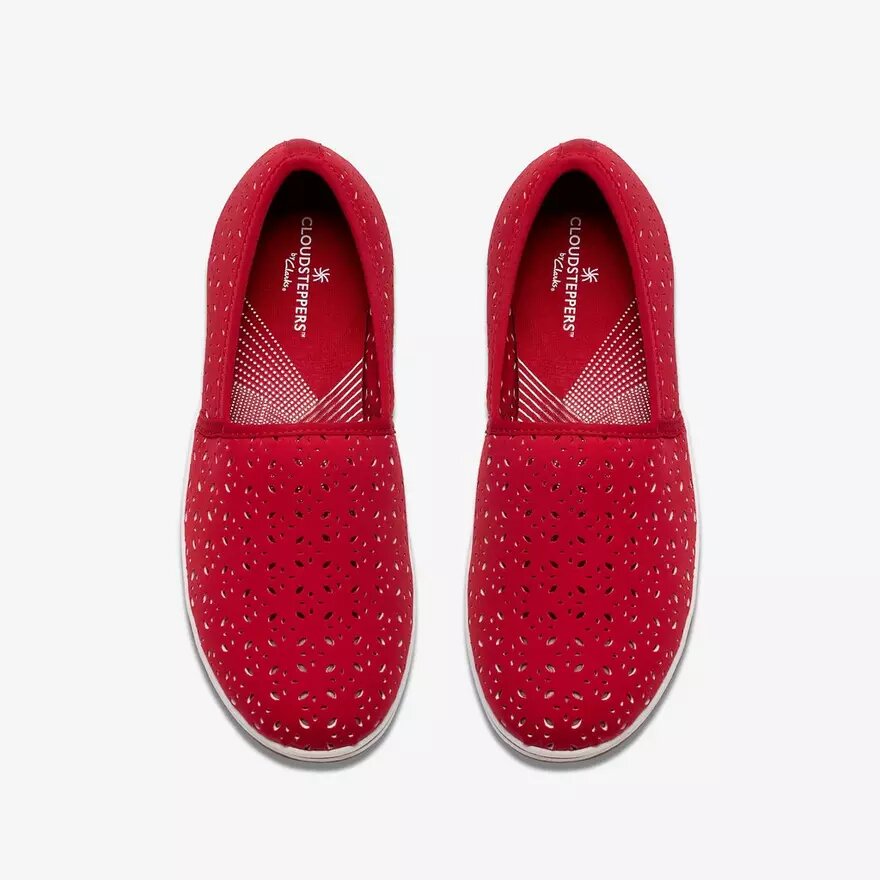 Womens Breeze Lily Cherry Slip Ons Womens Breeze Lily Cherry Slip Ons