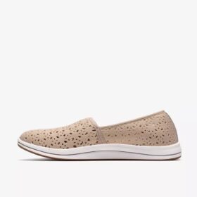 Womens Breeze Lily Light Taupe Slip Ons