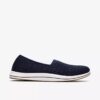 Womens Breeze Lily Navy Slip-Ons Womens Breeze Lily Navy Slip-Ons