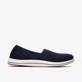 Womens Breeze Lily Navy Slip-Ons