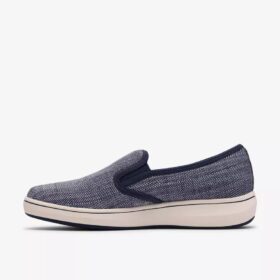 Womens Breeze Sky Zoe Navy Canvas Slip-Ons