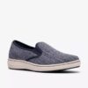 Womens Breeze Sky Zoe Navy Canvas Slip-Ons