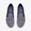 Womens Breeze Sky Zoe Navy Canvas Slip-Ons