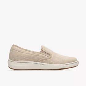 Womens Breeze Sky Zoe Sand Canvas Slip-Ons