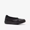 Womens Breezesky Air Black Textile Slip-Ons
