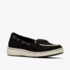 Womens Breezesky Bay Black Canvas Loafers