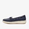 Womens Breezesky Bay Navy Canvas Loafers