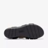 Womens Calenne Clara Black Wedge Sandals Womens Calenne Clara Black Wedge Sandals