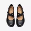 Womens Carleigh Jane Black Leather Mary Jane Shoes