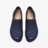 Womens Carleigh Ray Navy Nubuck Slip Ons Womens Carleigh Ray Navy Nubuck Slip Ons