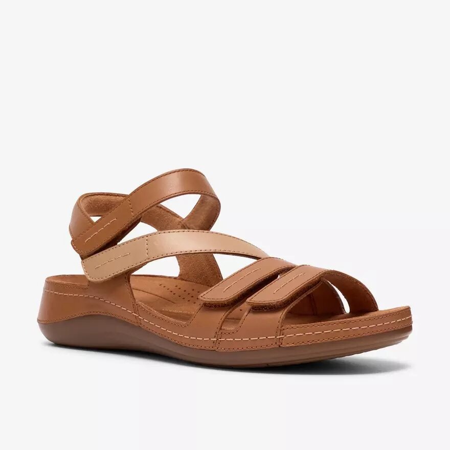 Womens Cecily Mix Beige Combination Flat Sandal Womens Cecily Mix Beige Combination Flat Sandal