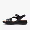 Womens Cecily Mix Black Combination Flat Sandal Womens Cecily Mix Black Combination Flat Sandal